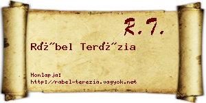 Rábel Terézia névjegykártya