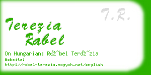 terezia rabel business card